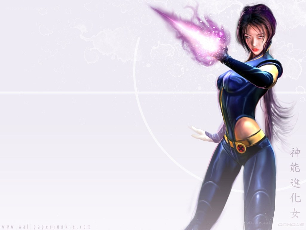 X-Men character with energy blast