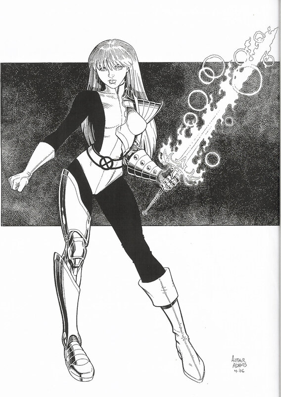 X-Men character with energy sword