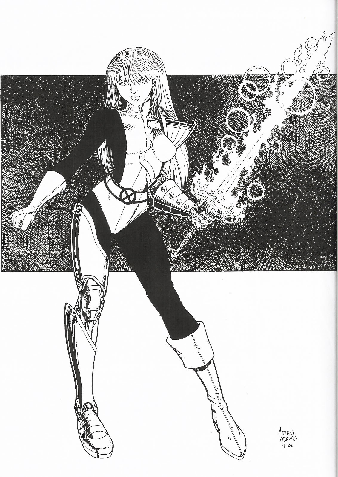 X-Men character with energy sword