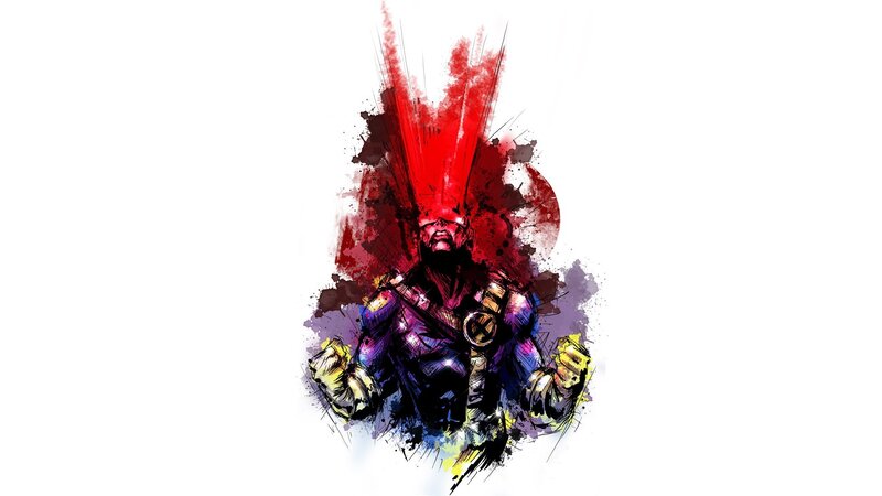 X-Men Character with Red Energy