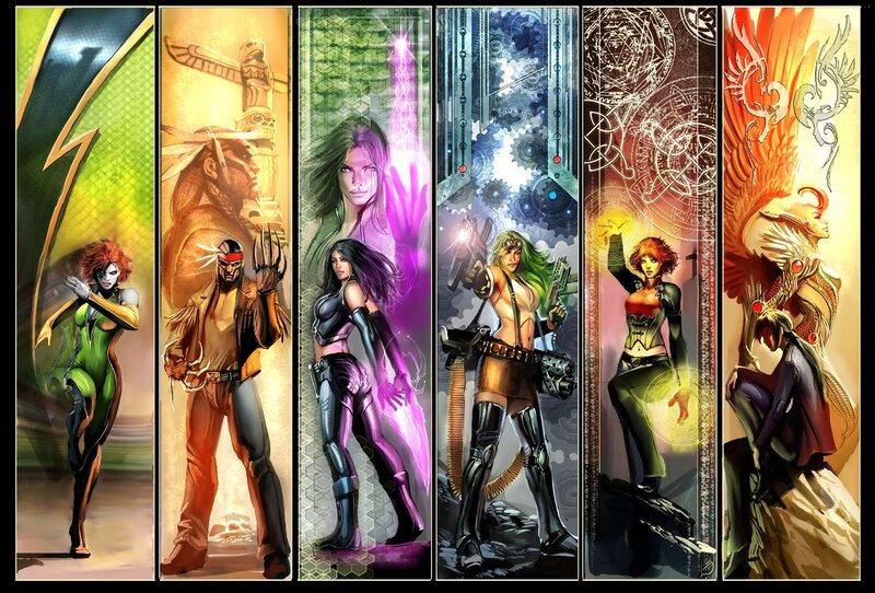 X-Men Characters Art