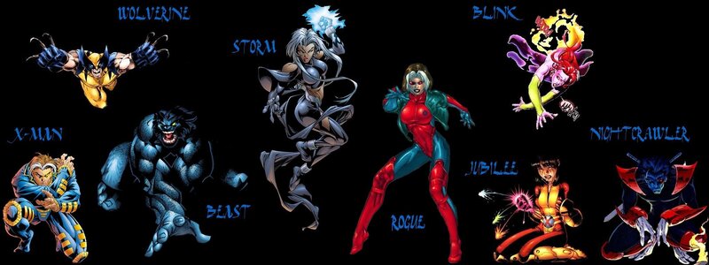 X-Men Characters — Black, Dramatic