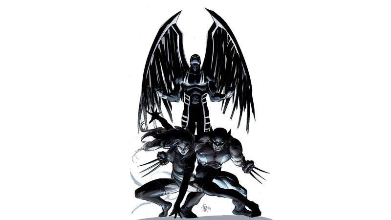X-Men characters in action