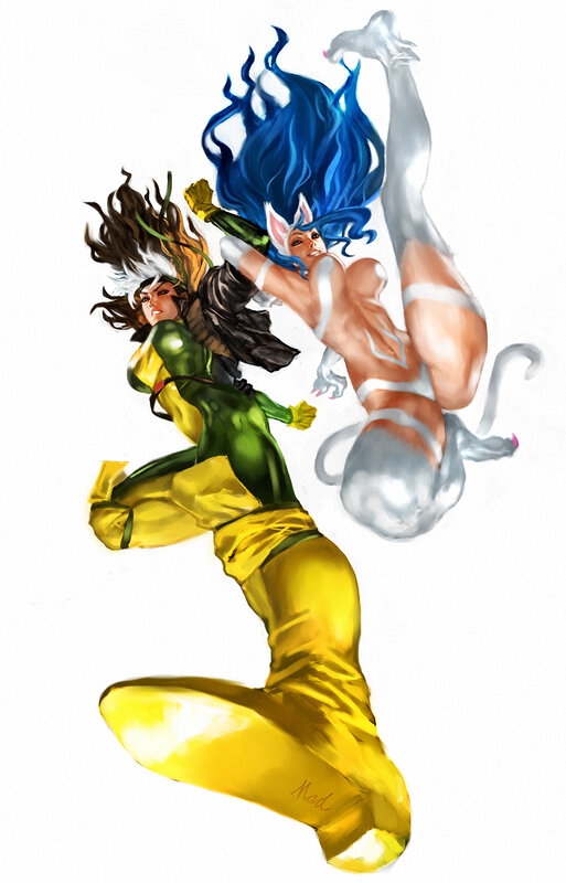 X-Men characters in action