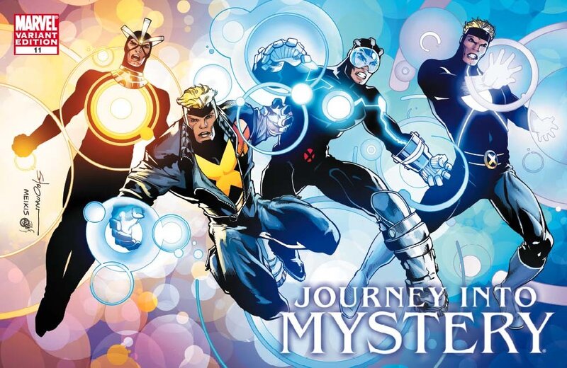 X-Men Characters in Action — Blue