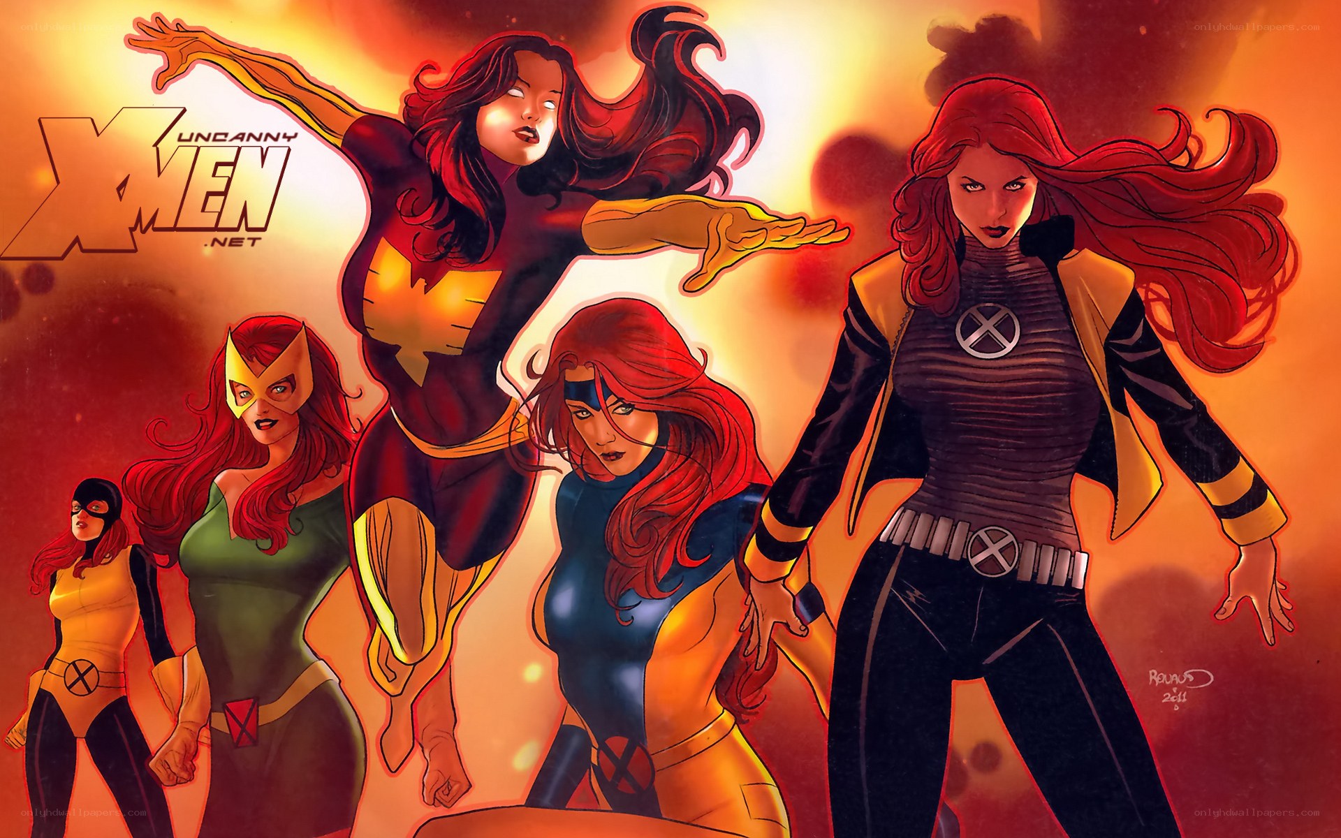 X-Men characters in action