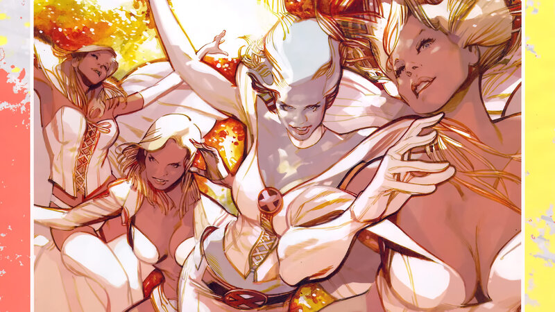 X-Men characters in dynamic pose