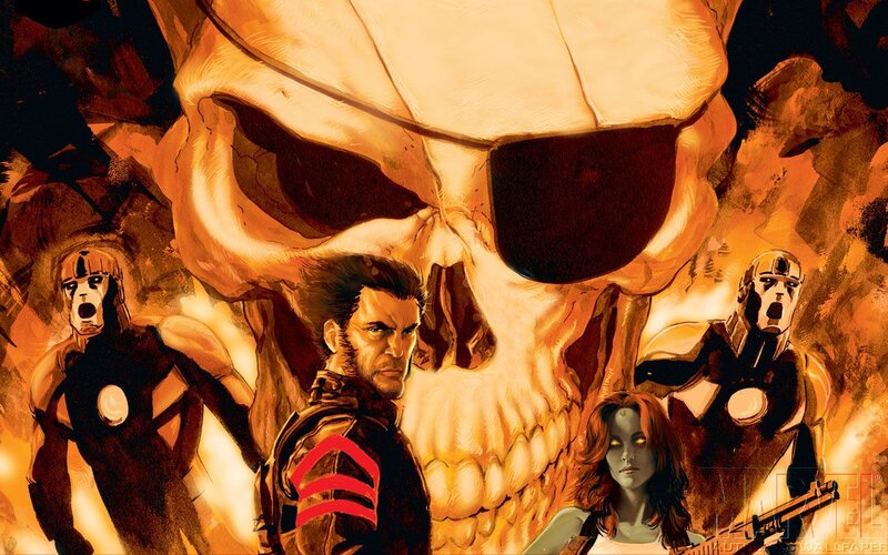 X-Men Characters in Flames