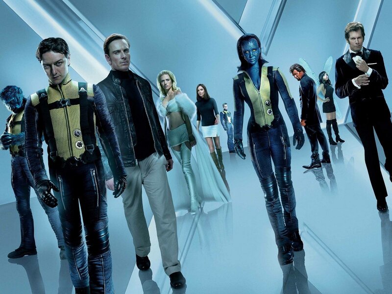 X-Men Characters in Hallway