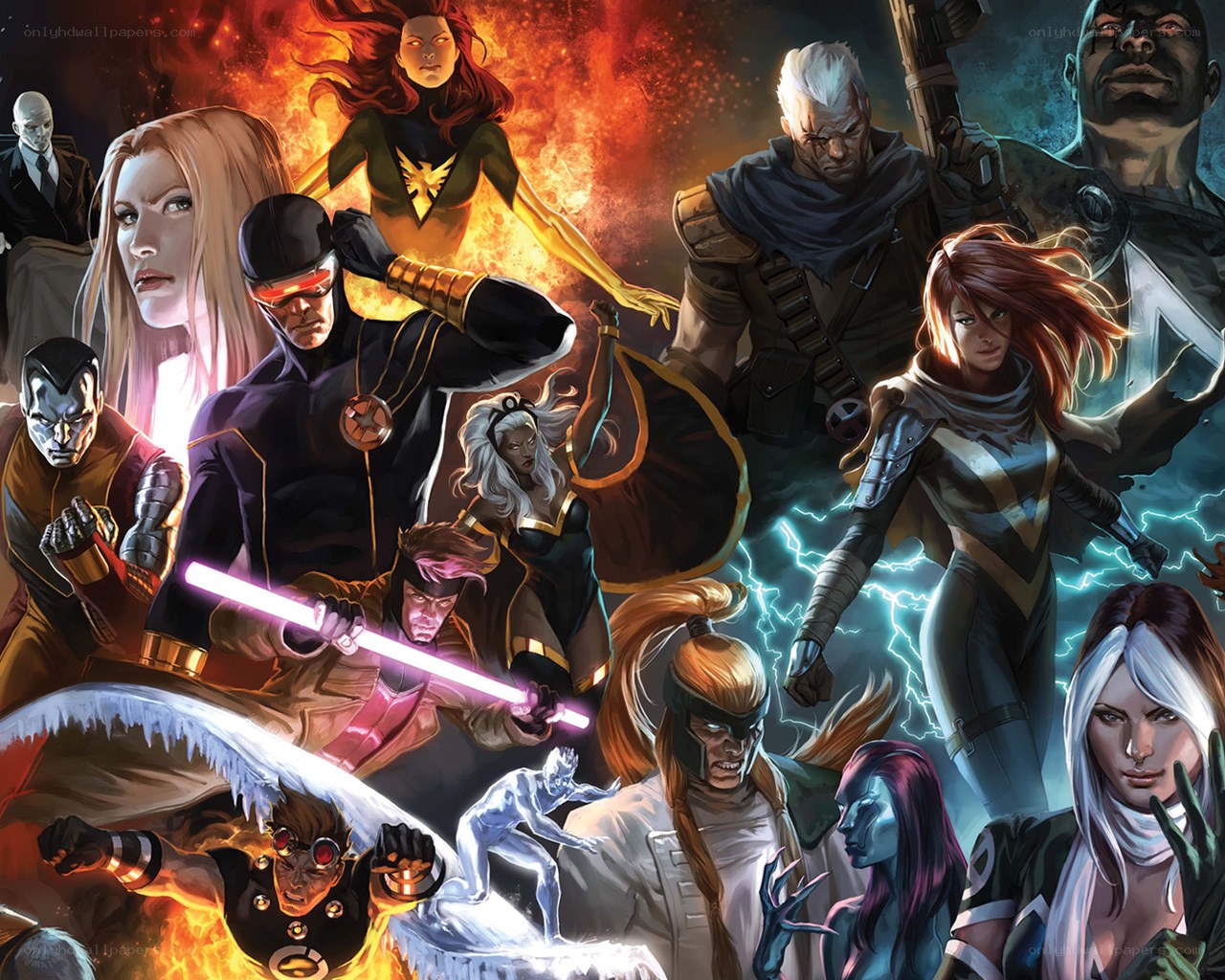 X-Men comic book cover art