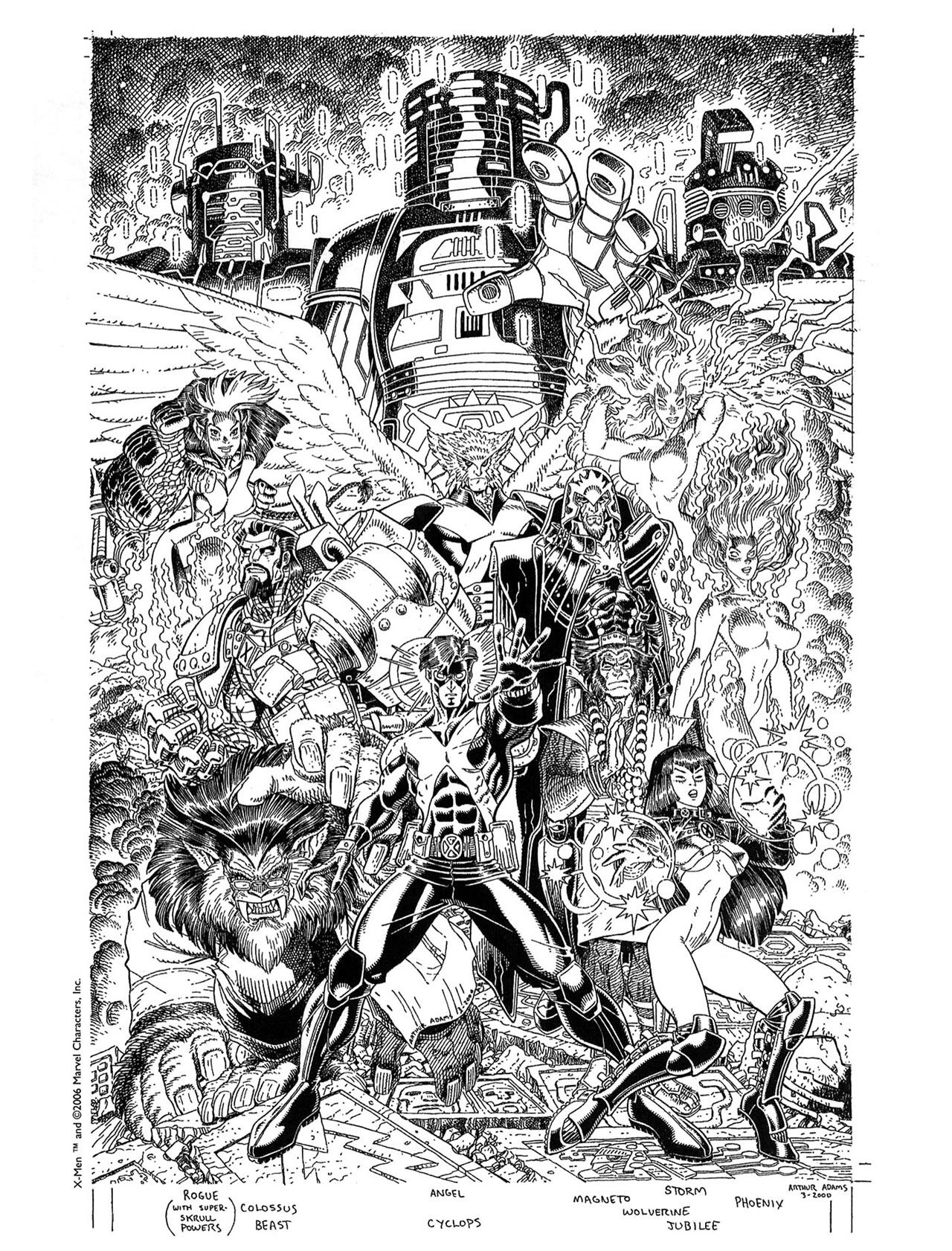 X-Men comic book cover art