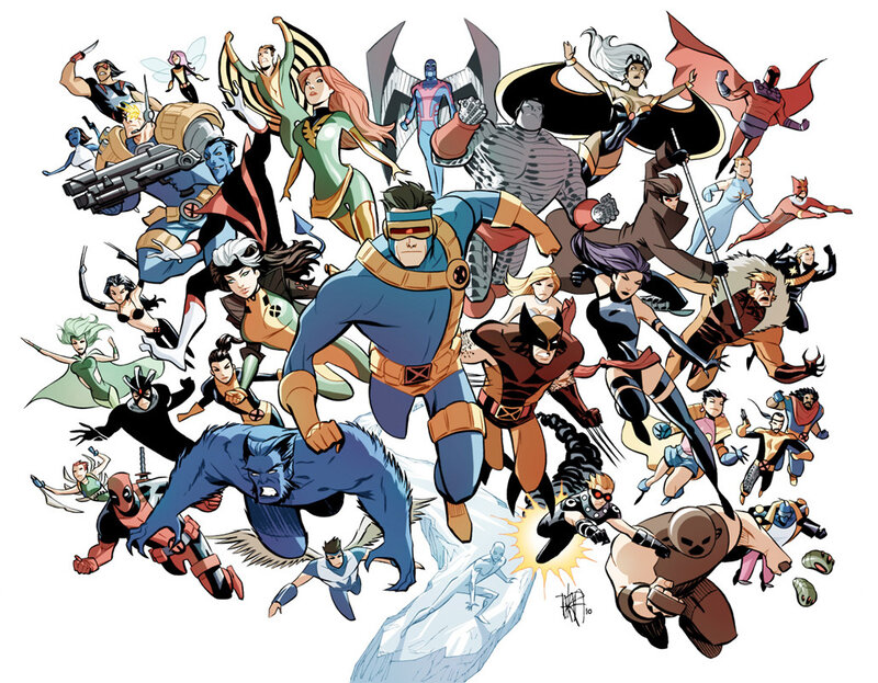 X-Men comic book cover art