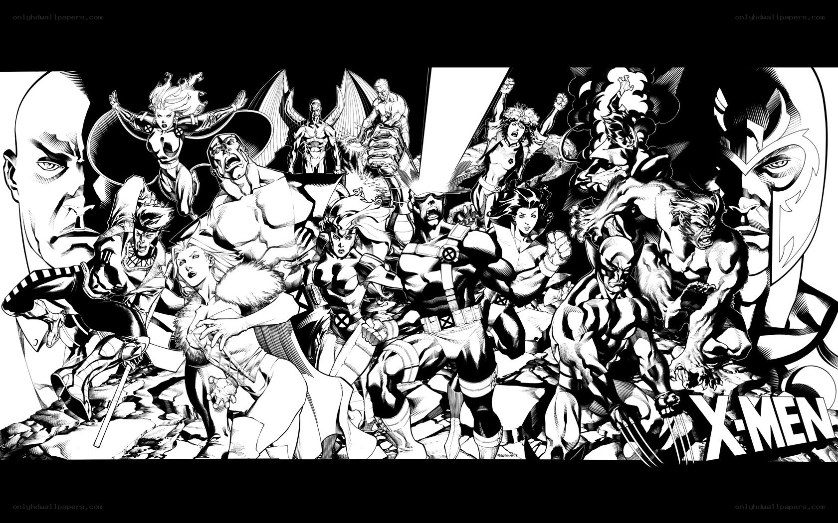X-Men comic book illustration