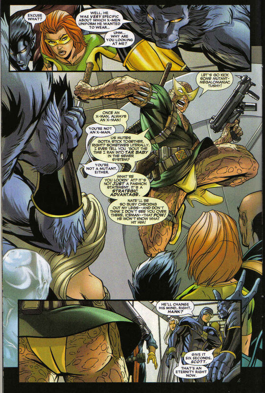 X-Men comic panel