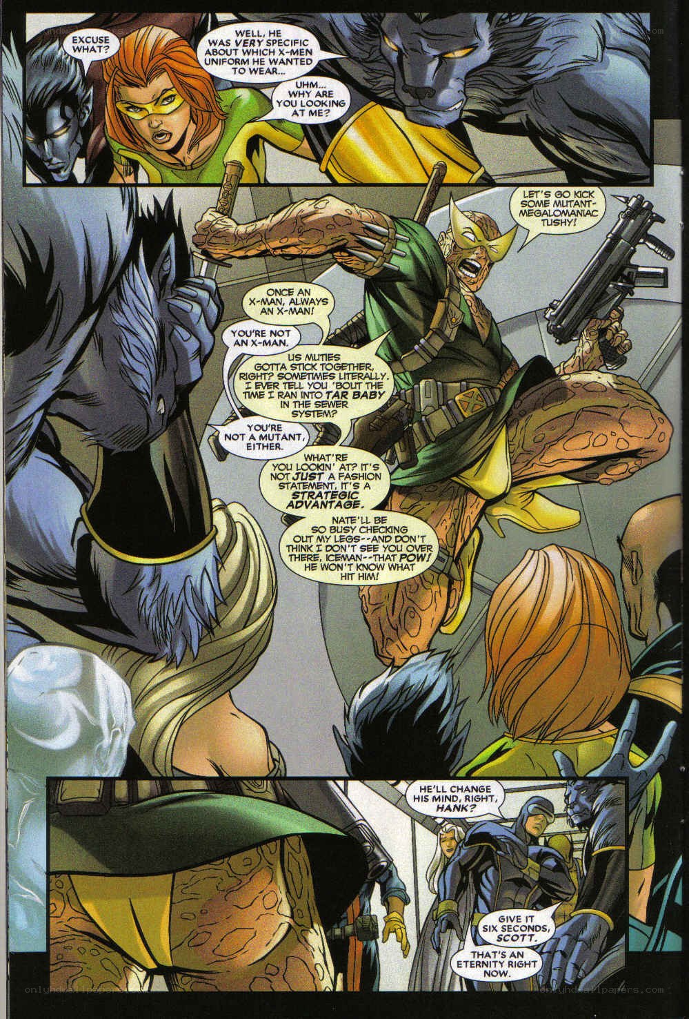 X-Men comic panel