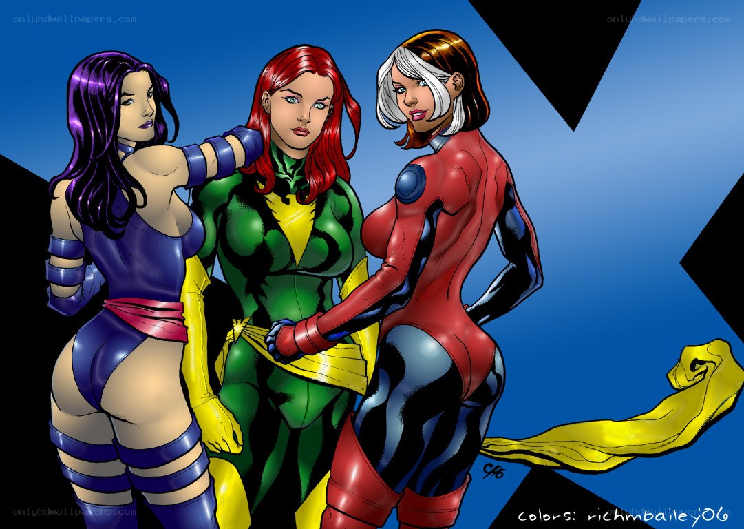 X-Men heroines in costume