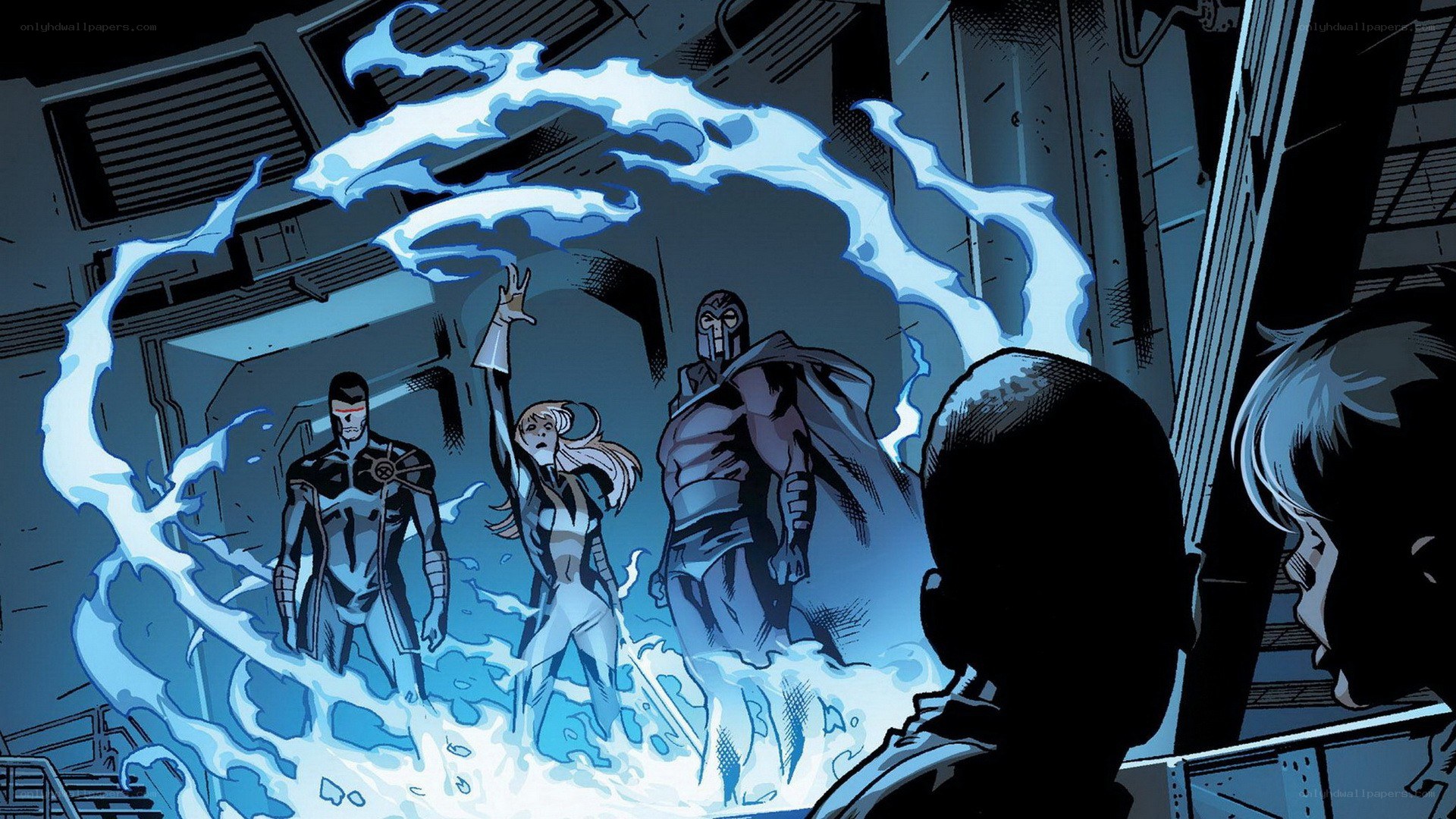 X-Men in a comic panel