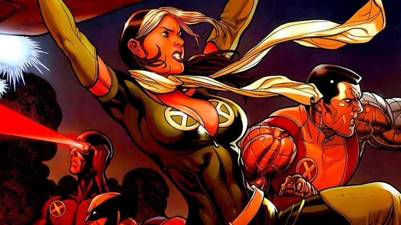 X-Men in Battle — Red, Dramatic