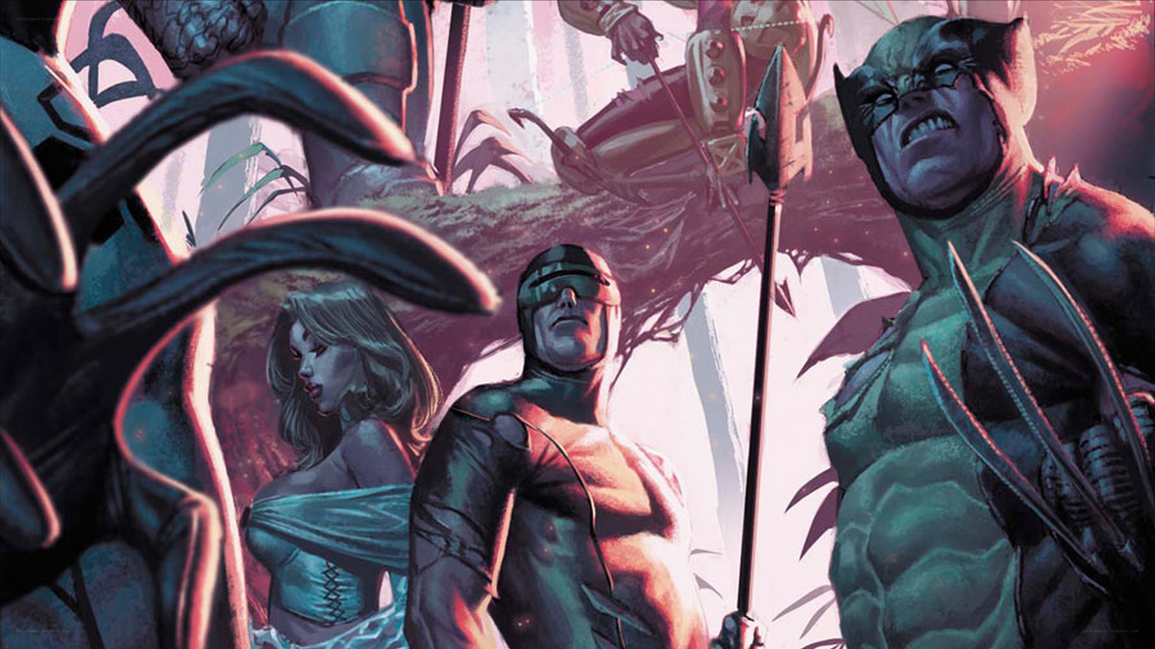X-Men in jungle battle