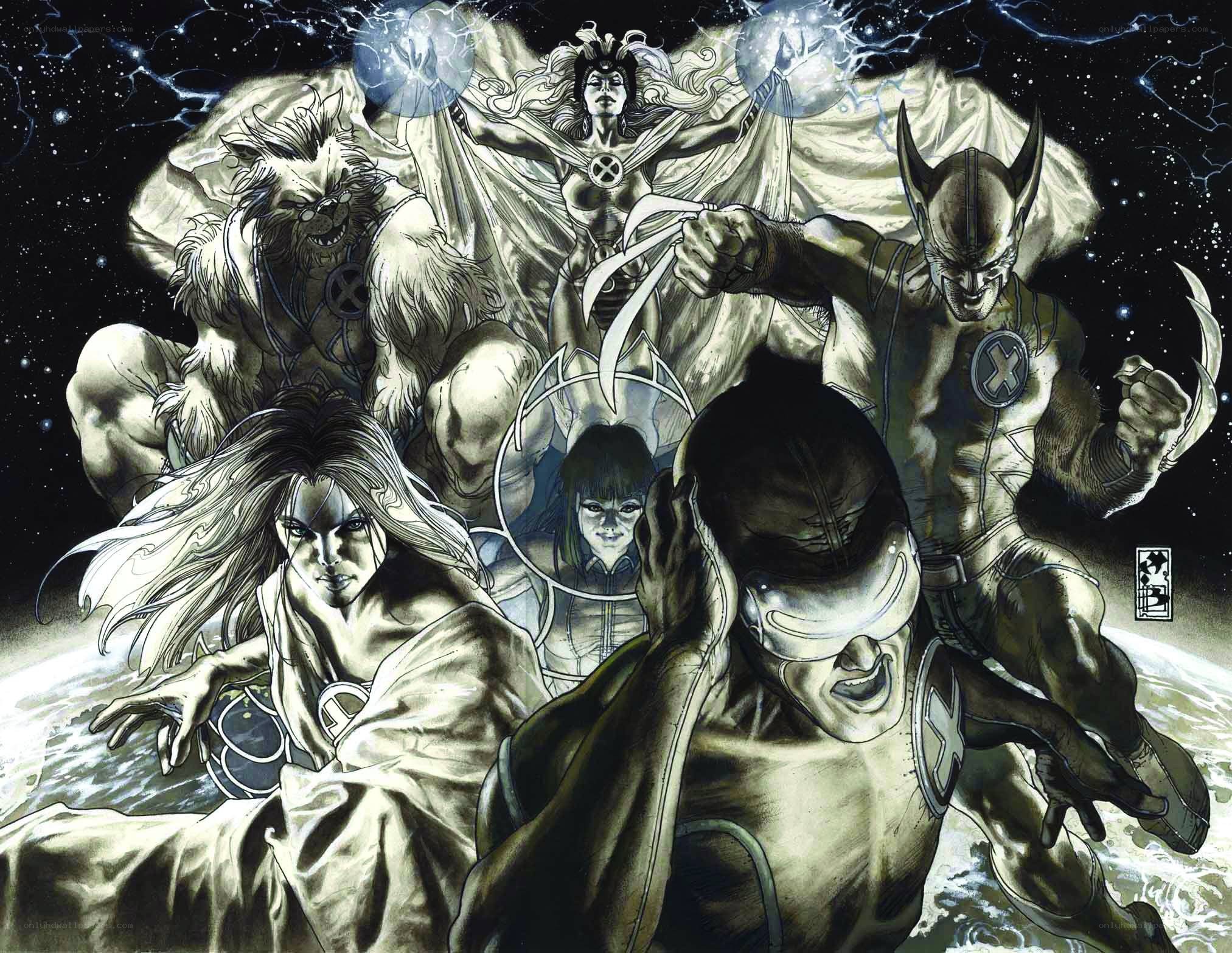 X-Men in space battle