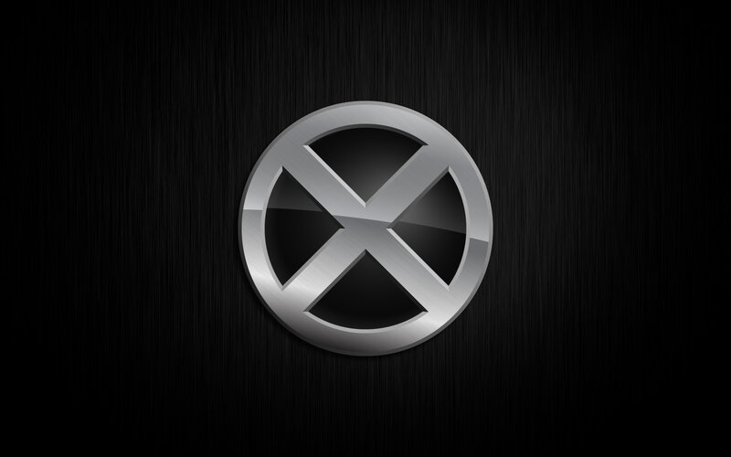 X-Men logo on dark background