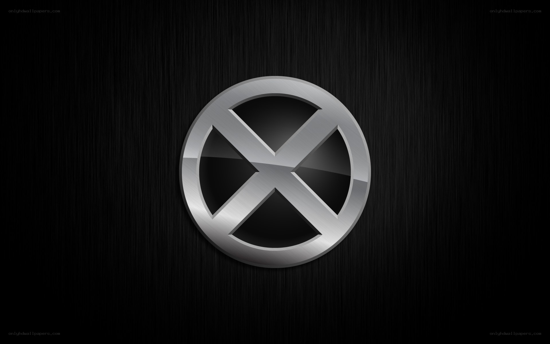 X-Men logo on dark background