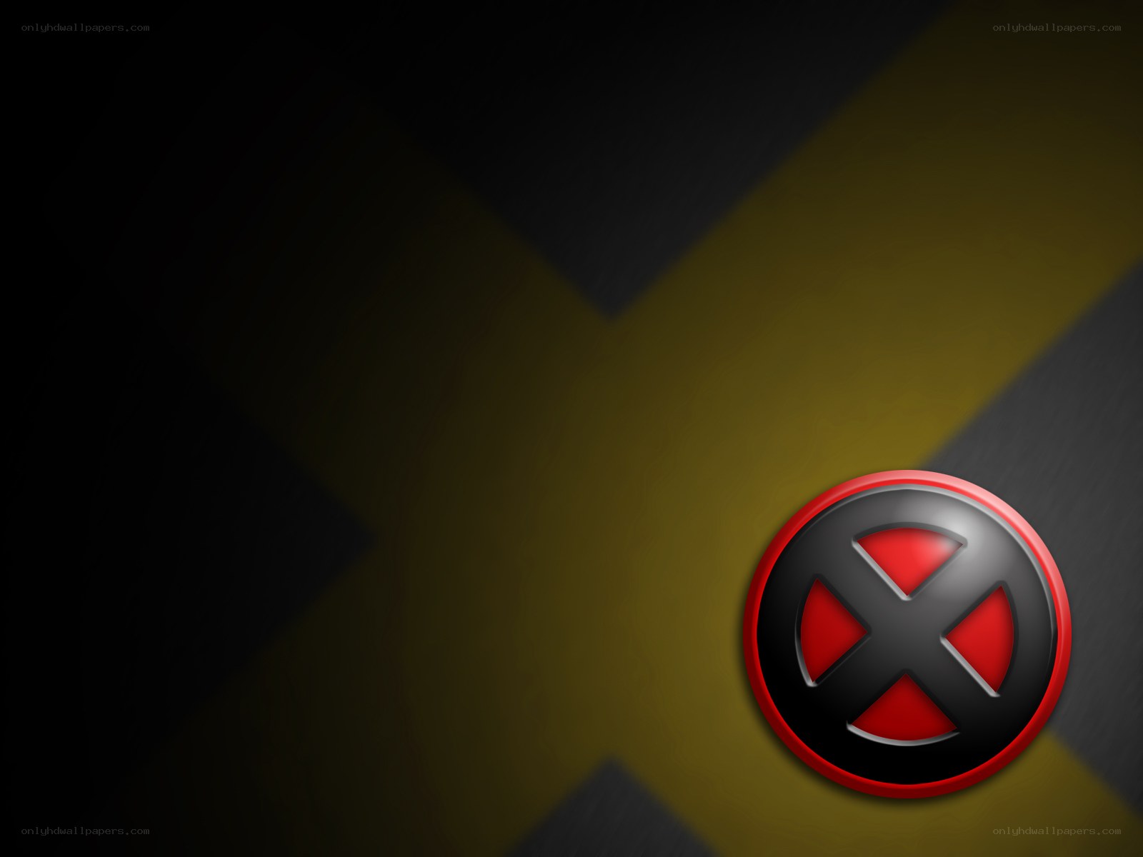 X-Men logo on dark background