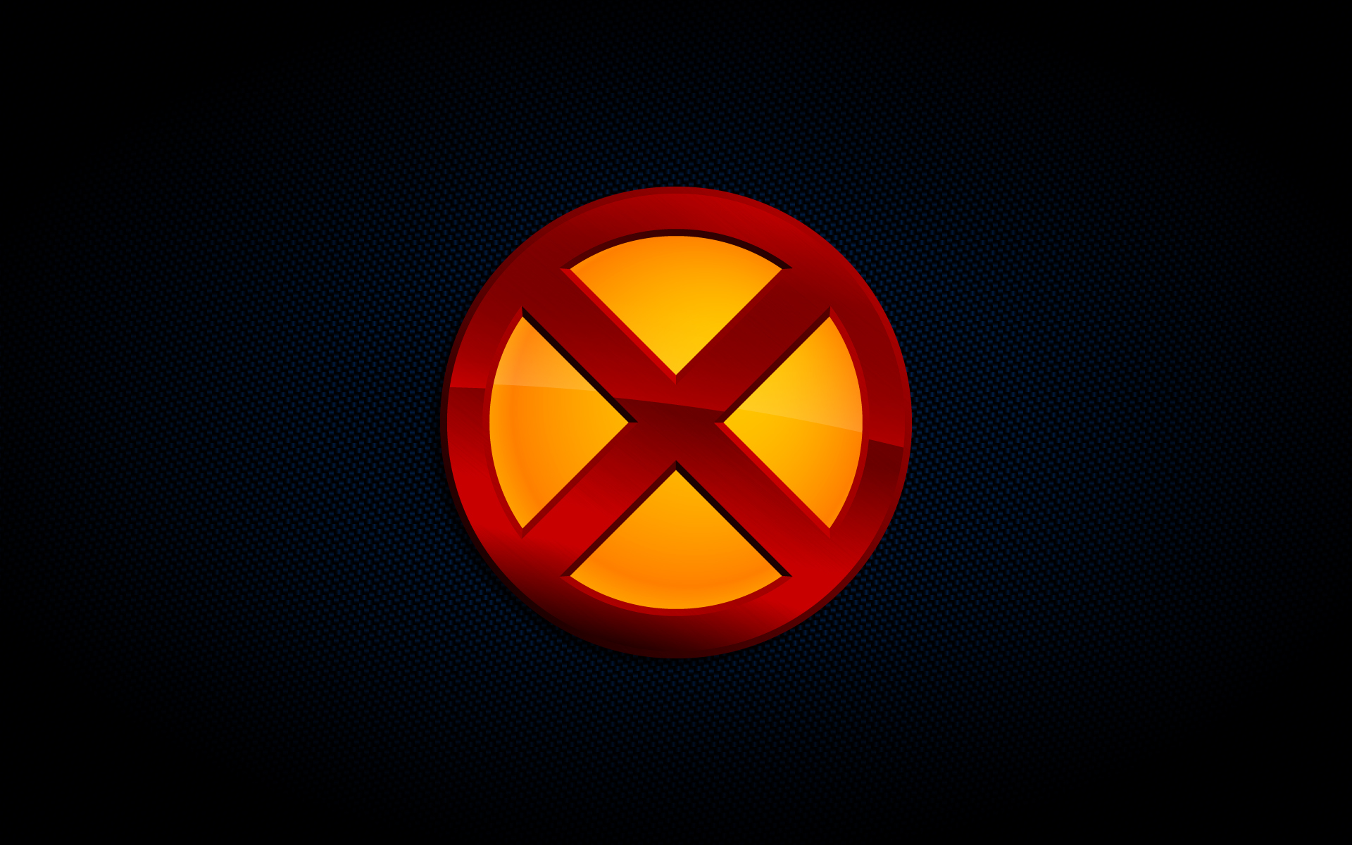 X-Men logo on dark background