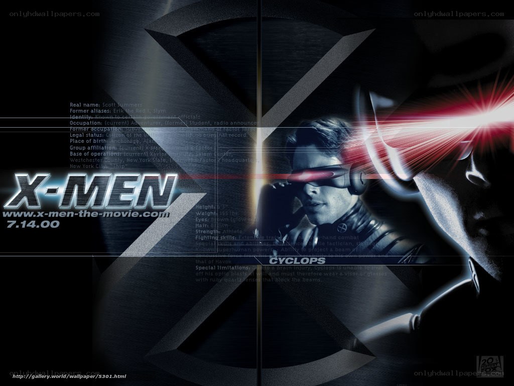 X-Men movie poster featuring Cyclops