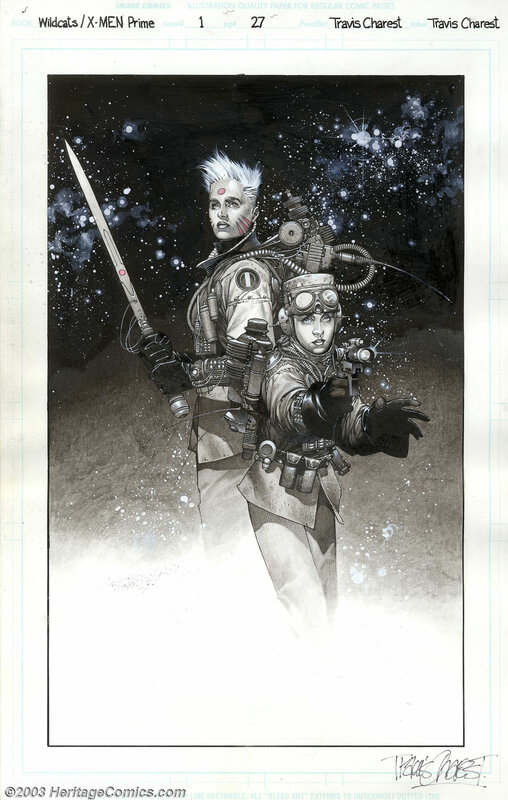 X-Men Prime comic art
