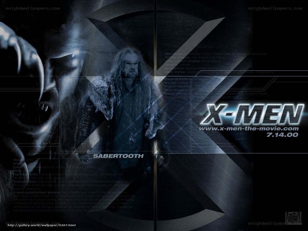 X-Men Sabertooth character art