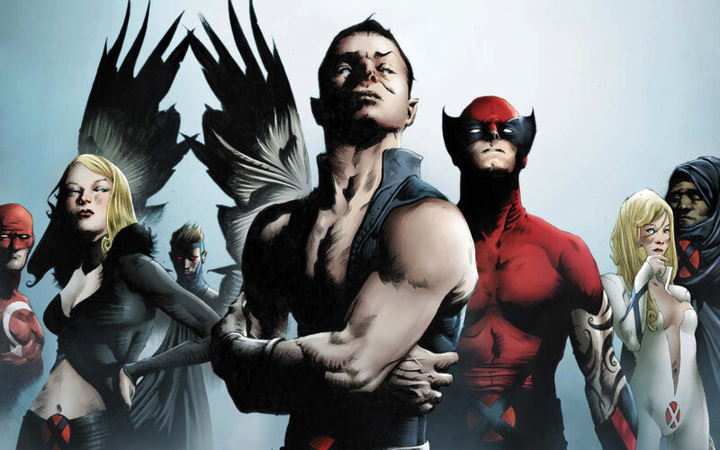 X-Men Team Group — Red, Dramatic, Comic