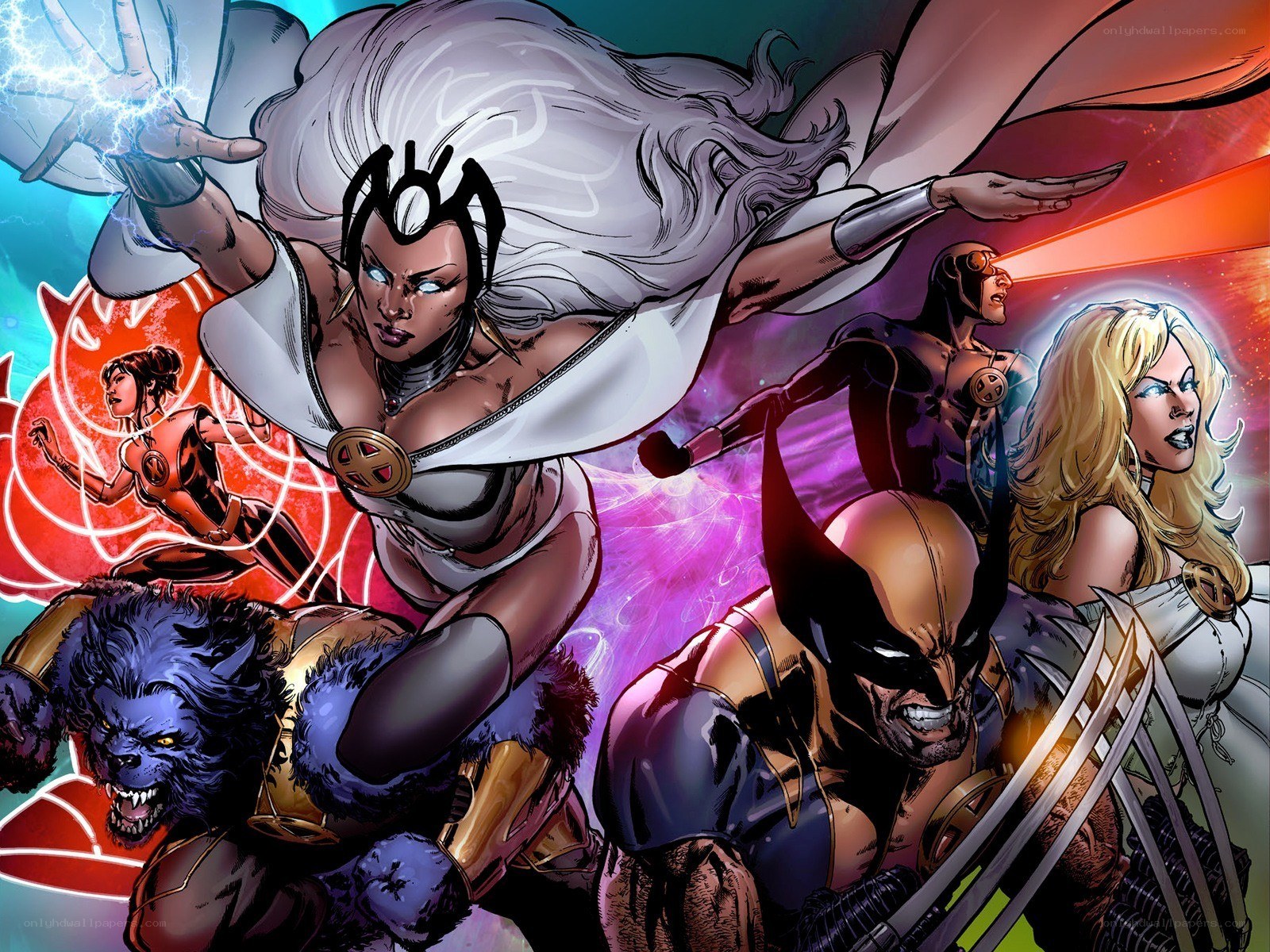 X-Men team in action