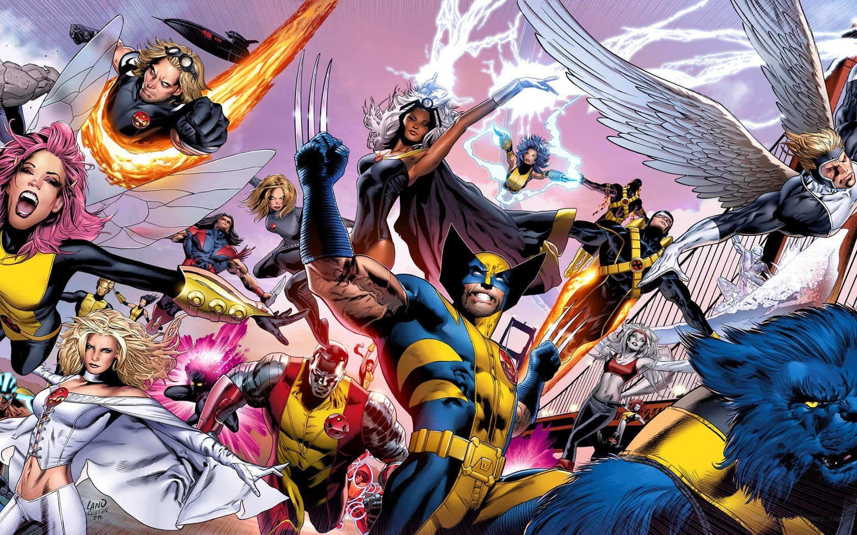 X-Men team in action