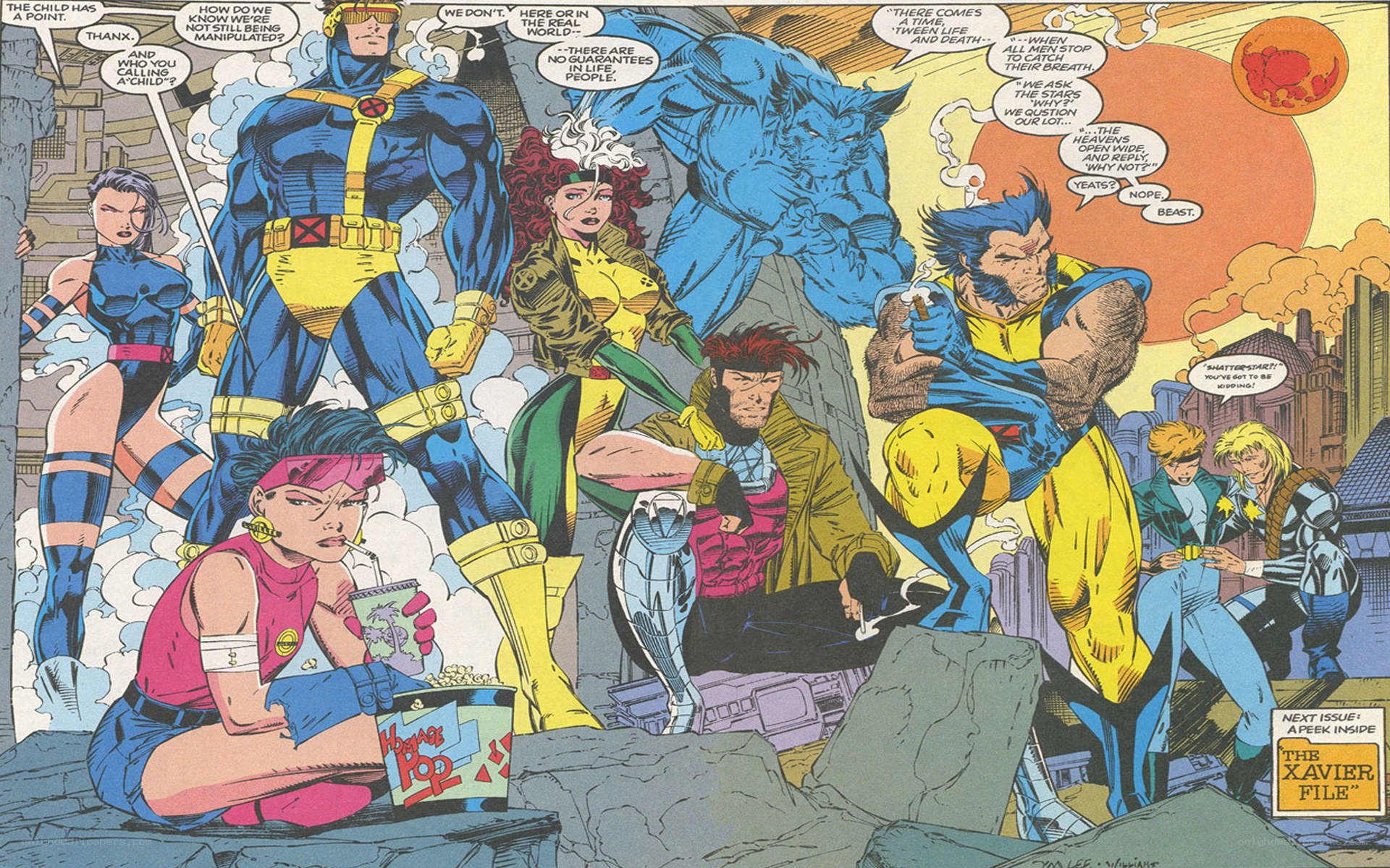 X-Men team in action