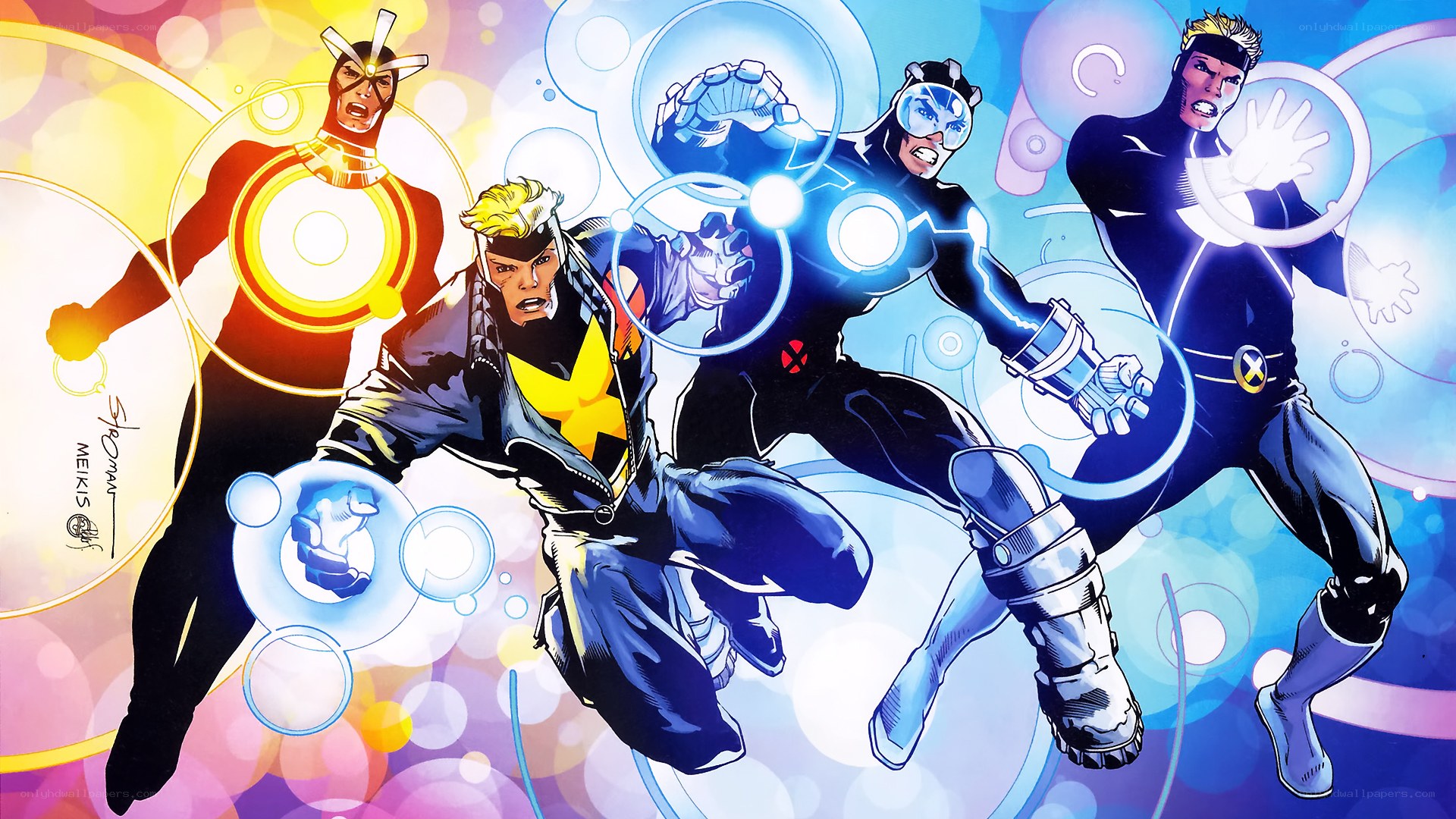 X-Men team in action
