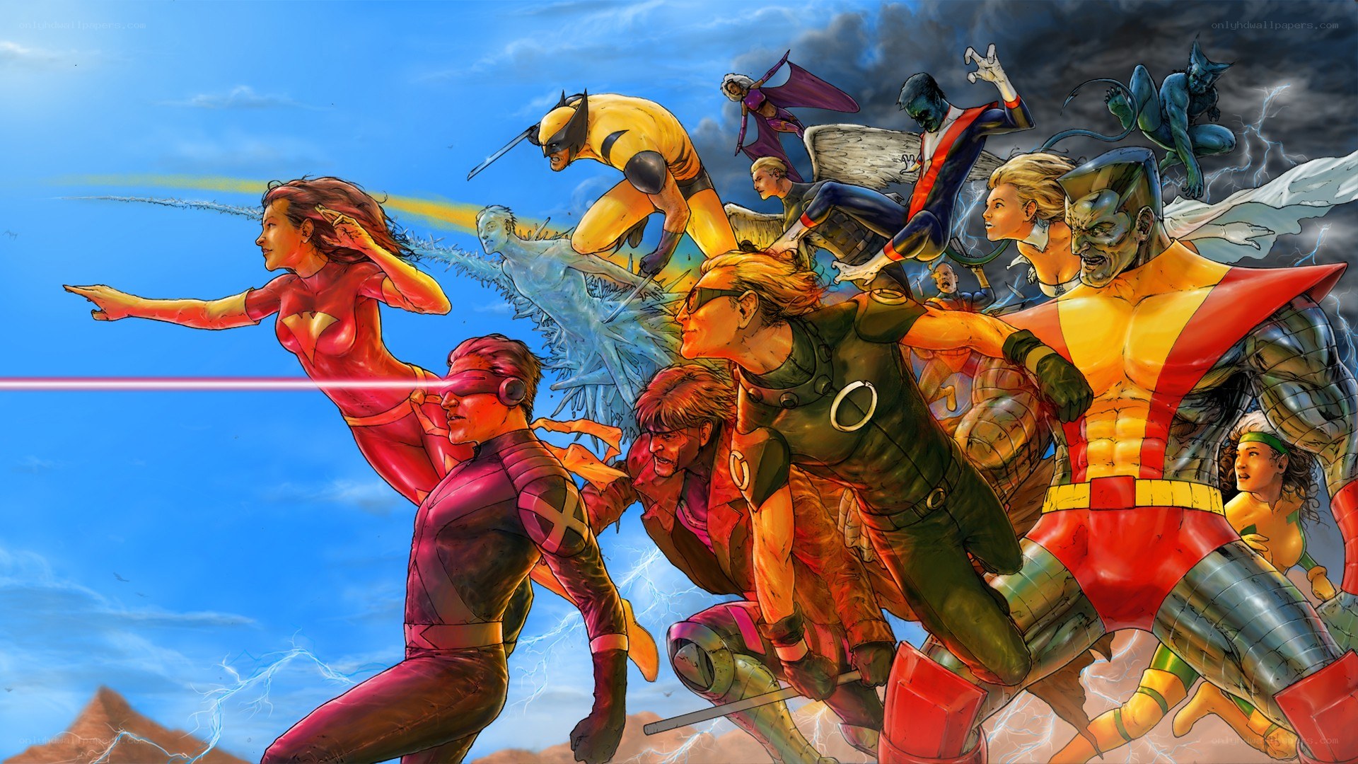 X-Men team in action