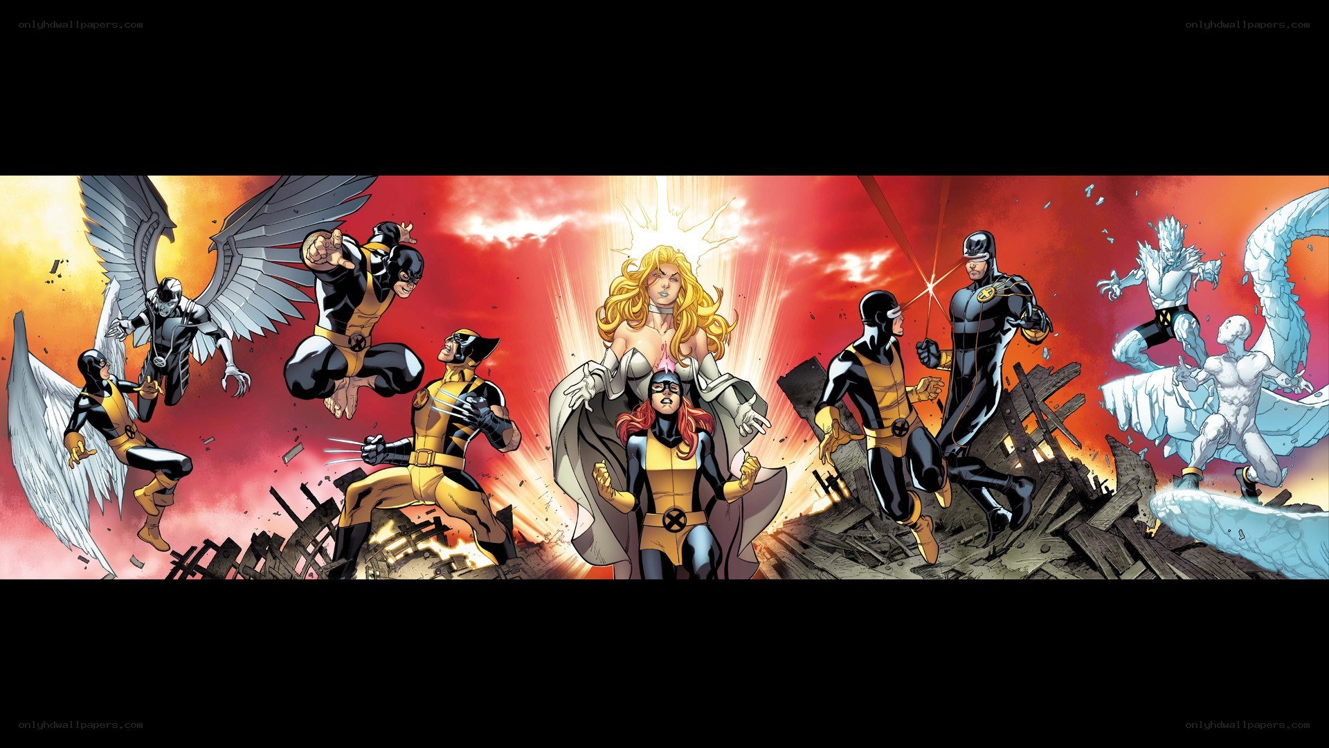 X-Men team in action