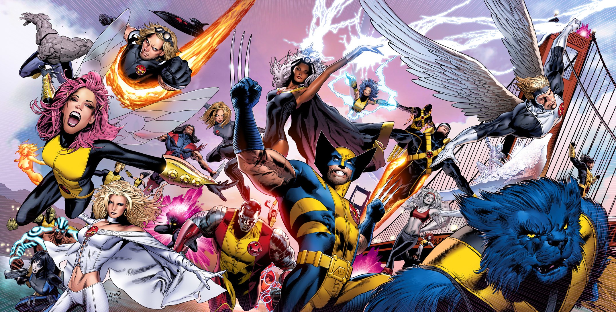 X-Men team in action