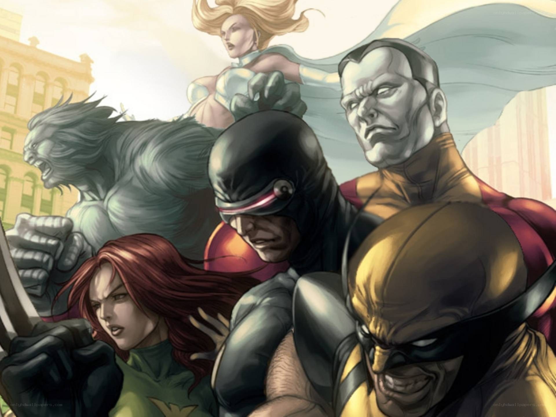 X-Men team in action