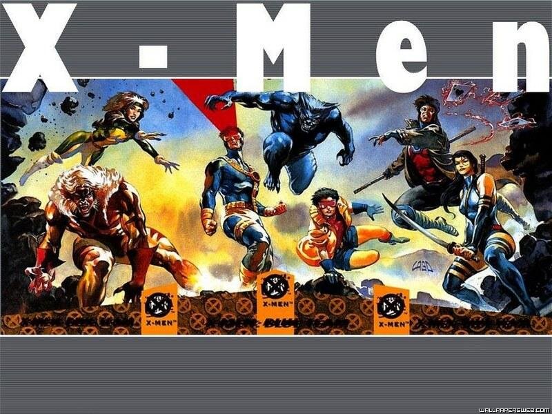 X-Men Team in Action — Blue, Dramatic