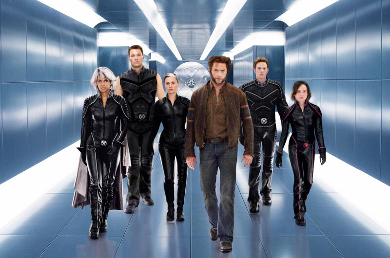 X-Men team in corridor