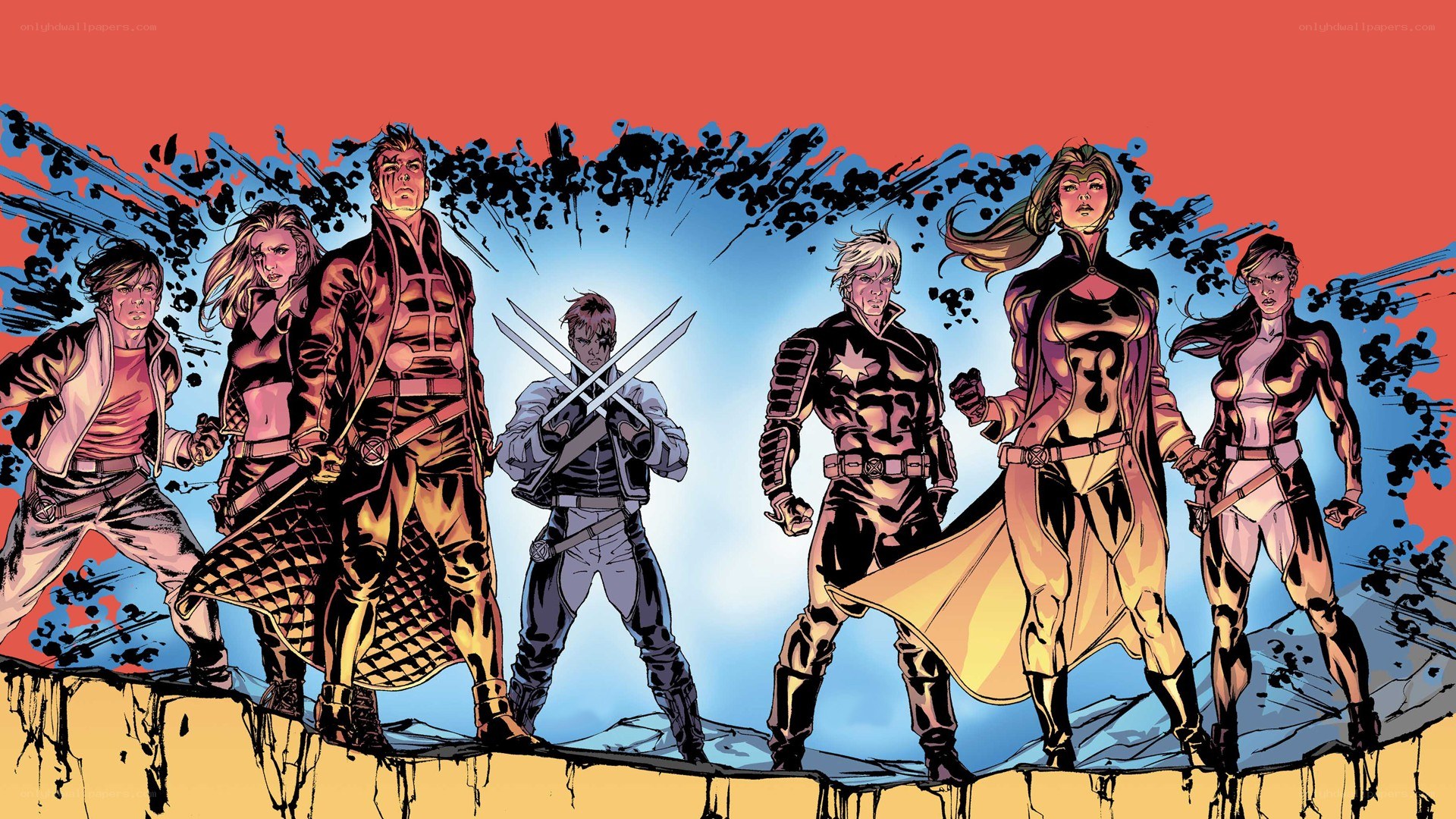 X-Men team lineup
