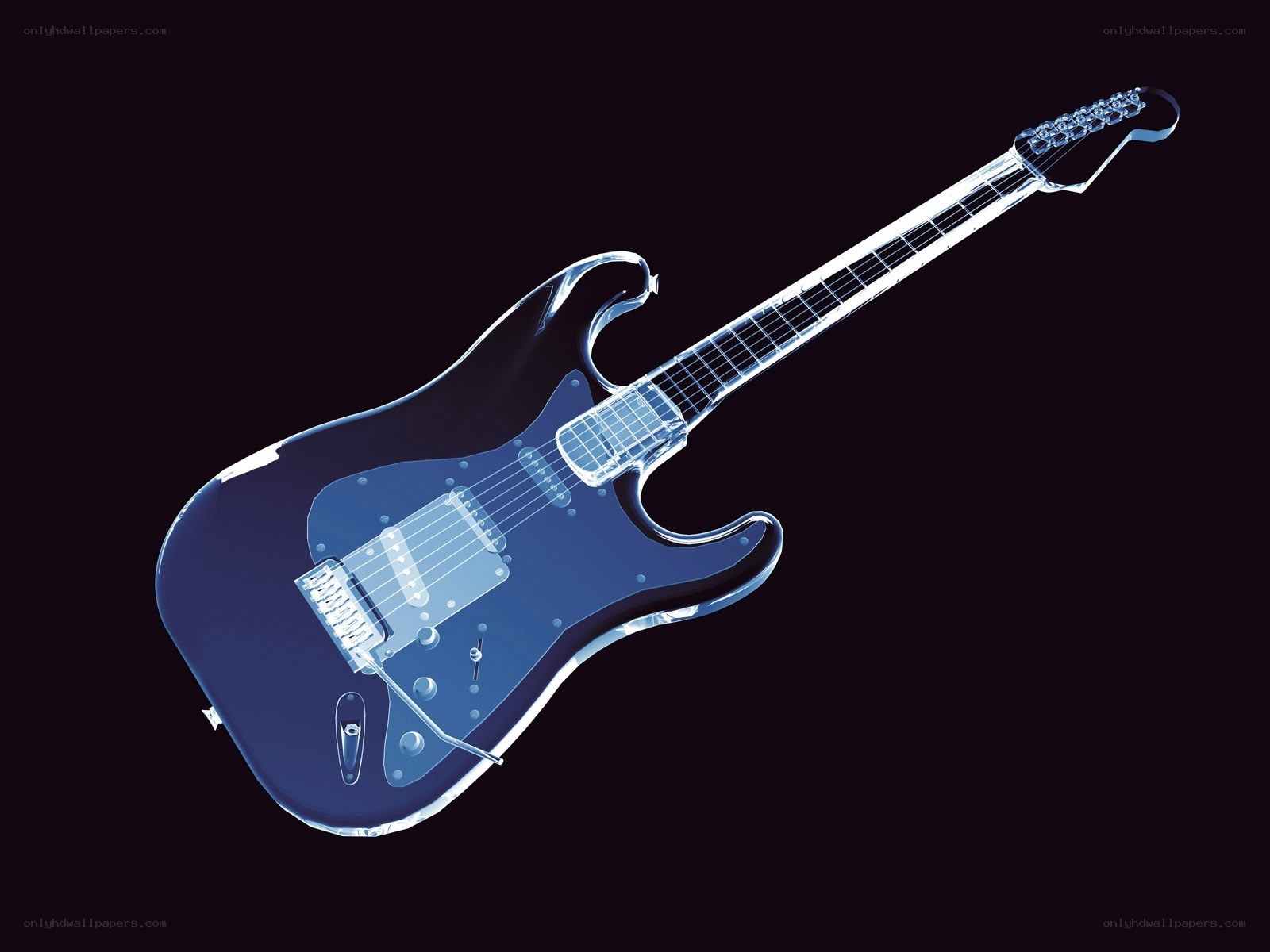 x-ray electric guitar