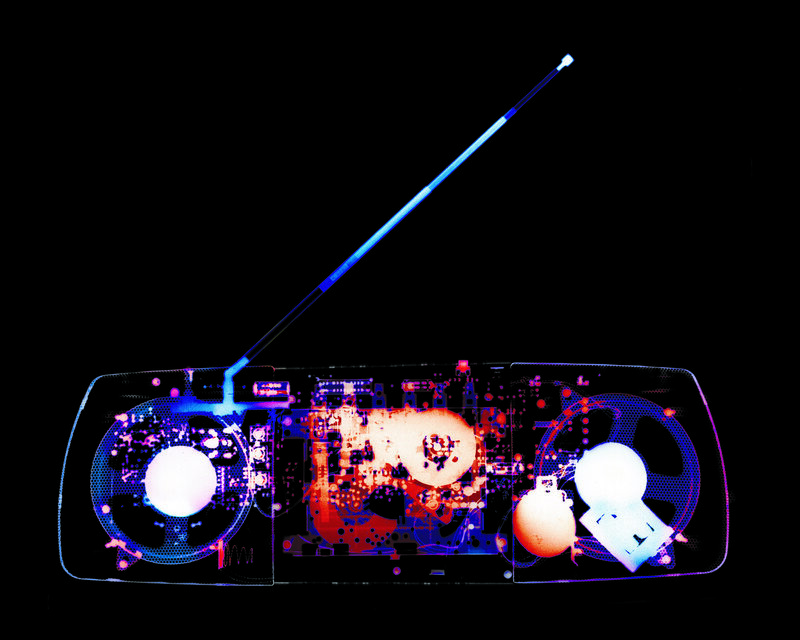 X-ray of a boombox