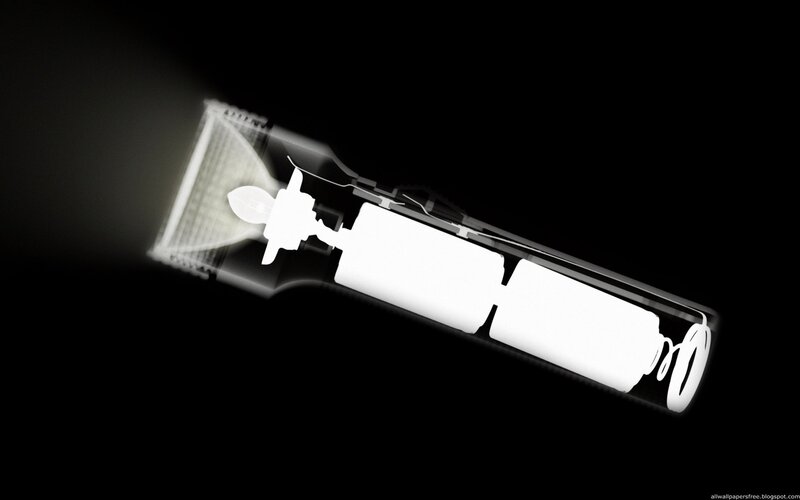 x-ray of a flashlight