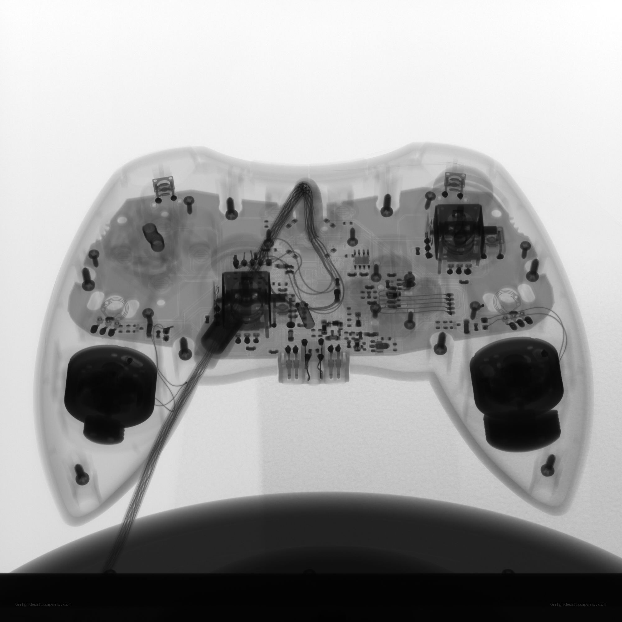 X-ray of a game controller