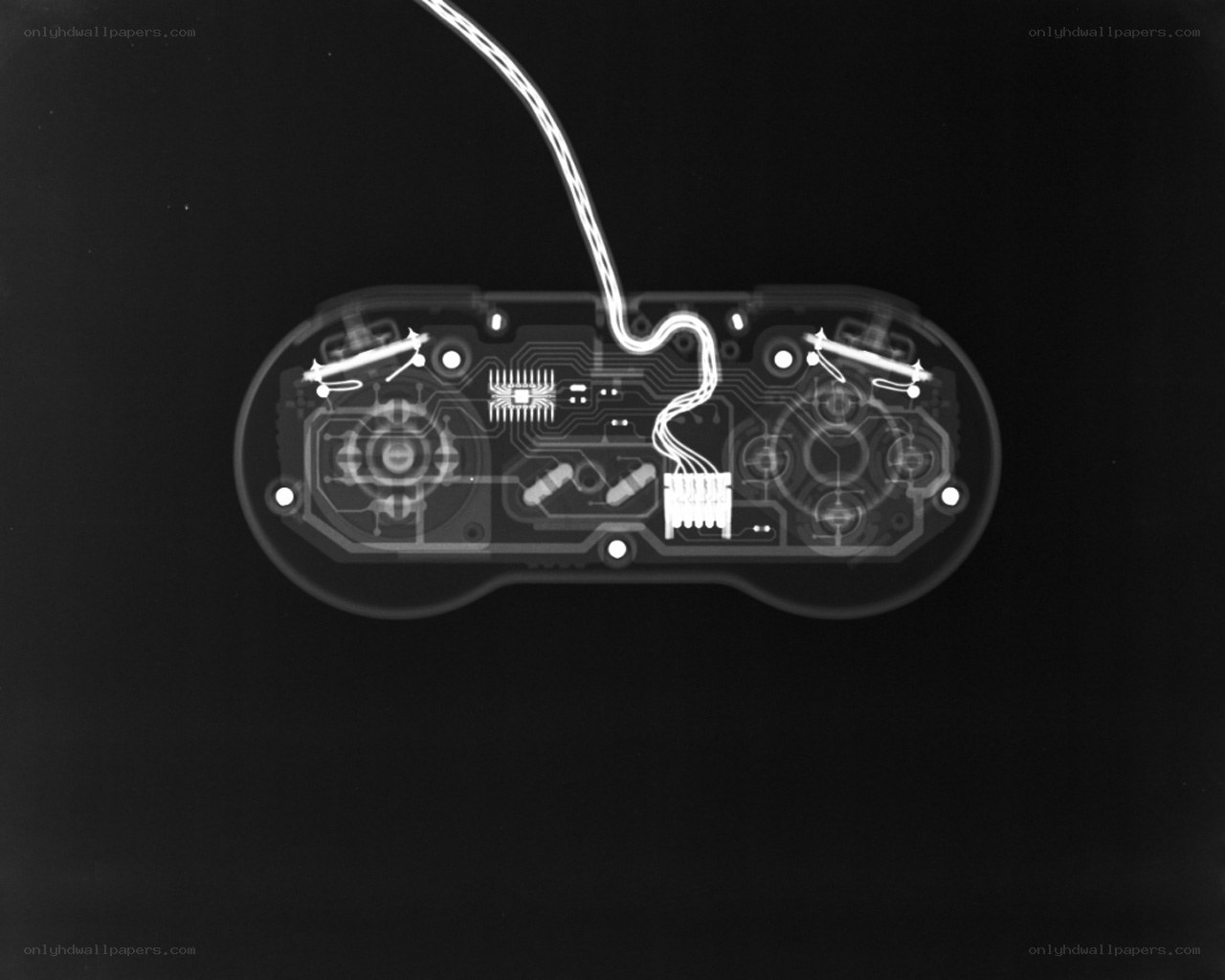 X-ray of a game controller