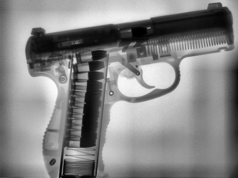 X-ray of a Handgun — Black