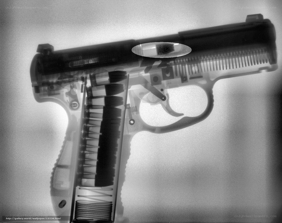 X-ray of a handgun